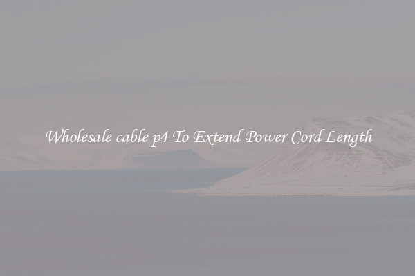 Wholesale cable p4 To Extend Power Cord Length