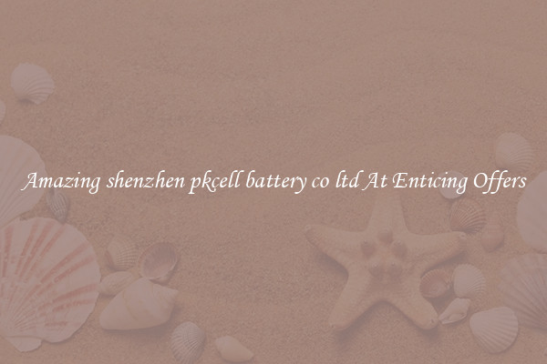 Amazing shenzhen pkcell battery co ltd At Enticing Offers