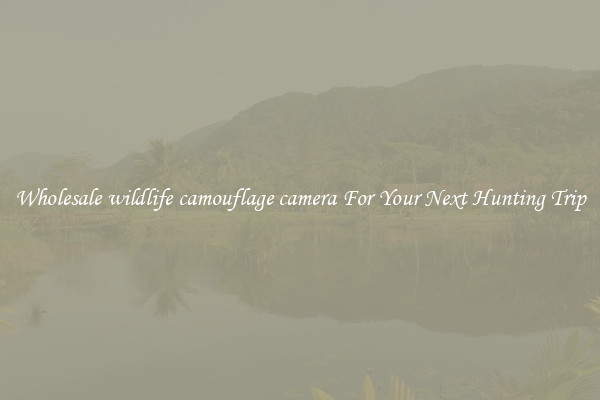 Wholesale wildlife camouflage camera For Your Next Hunting Trip