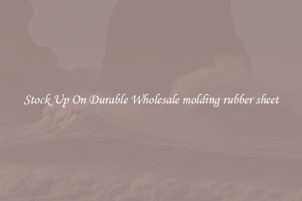 Stock Up On Durable Wholesale molding rubber sheet