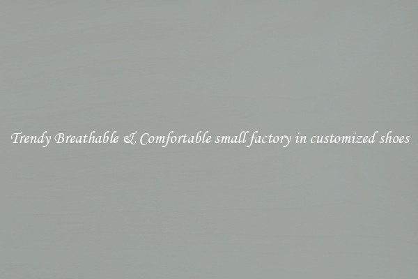 Trendy Breathable & Comfortable small factory in customized shoes
