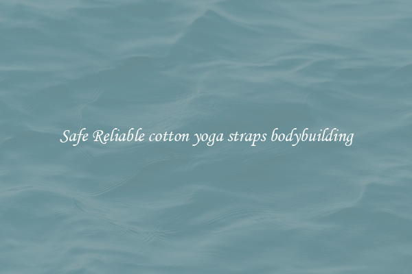 Safe Reliable cotton yoga straps bodybuilding