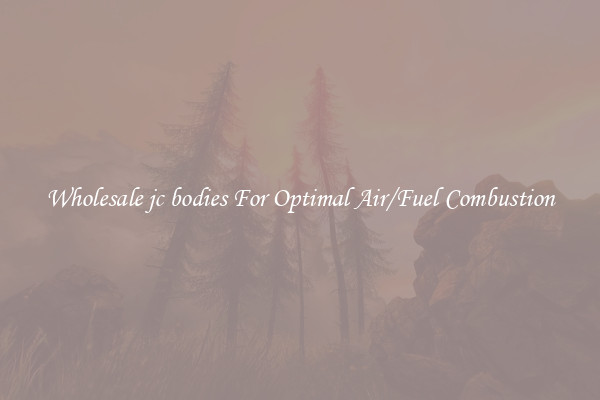 Wholesale jc bodies For Optimal Air/Fuel Combustion