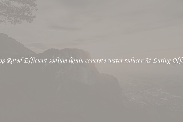 Top Rated Efficient sodium lignin concrete water reducer At Luring Offers