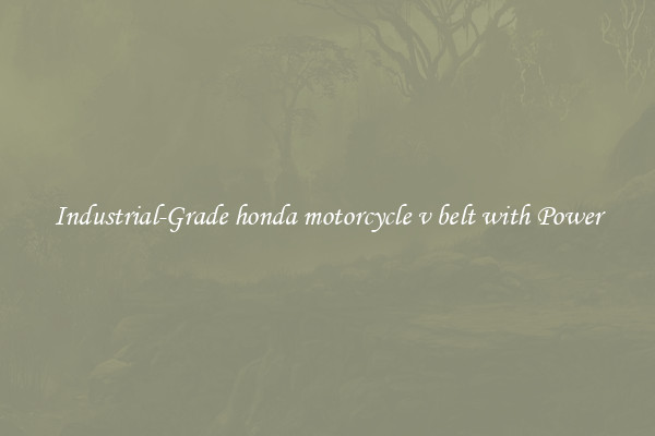 Industrial-Grade honda motorcycle v belt with Power
