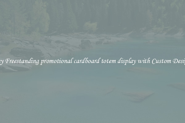 Buy Freestanding promotional cardboard totem display with Custom Designs